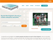 Tablet Screenshot of creativeground.org